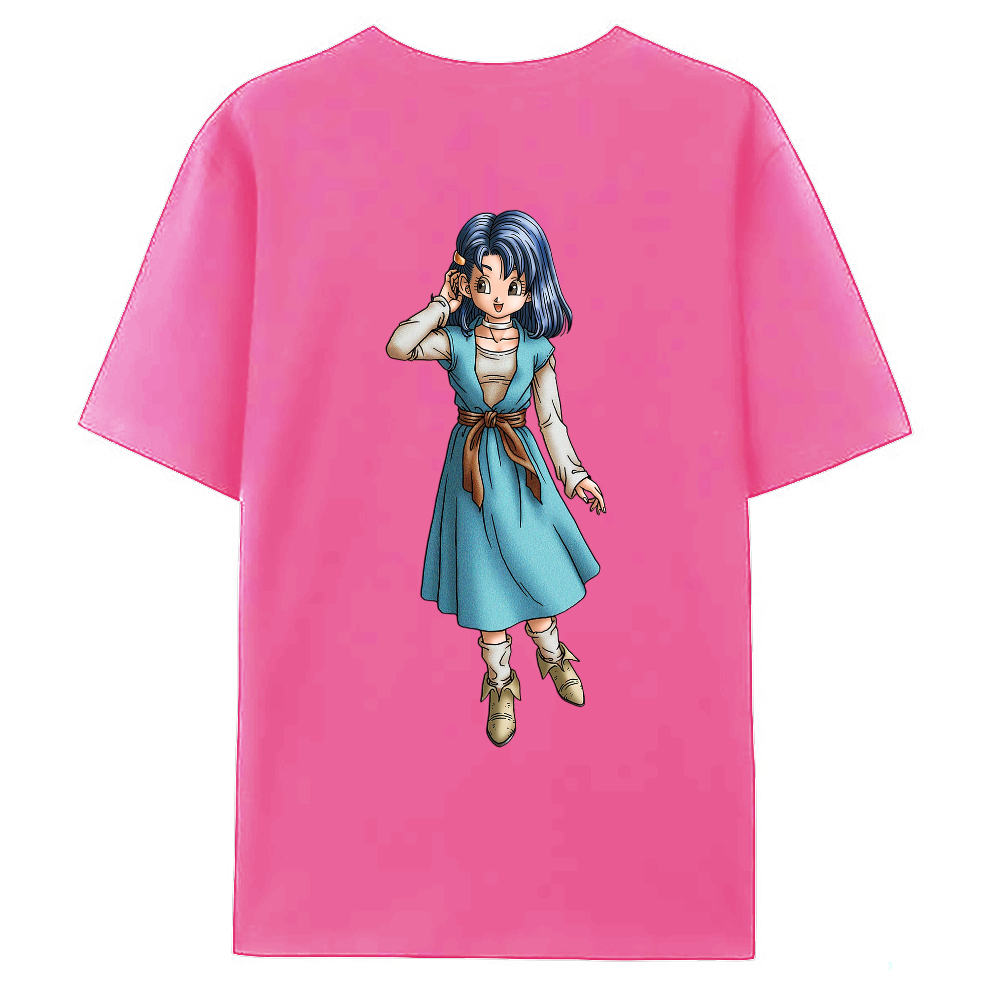 （画像用） ドラゴンクエスト Doragon Kuesuto Dragon Quest レディース半袖Tシャツ(バックプリント)